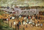 Maurice Prendergast The East River oil painting